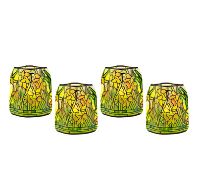 Louis C. Tiffany Daffodils Luminaries - 4 Per Pack