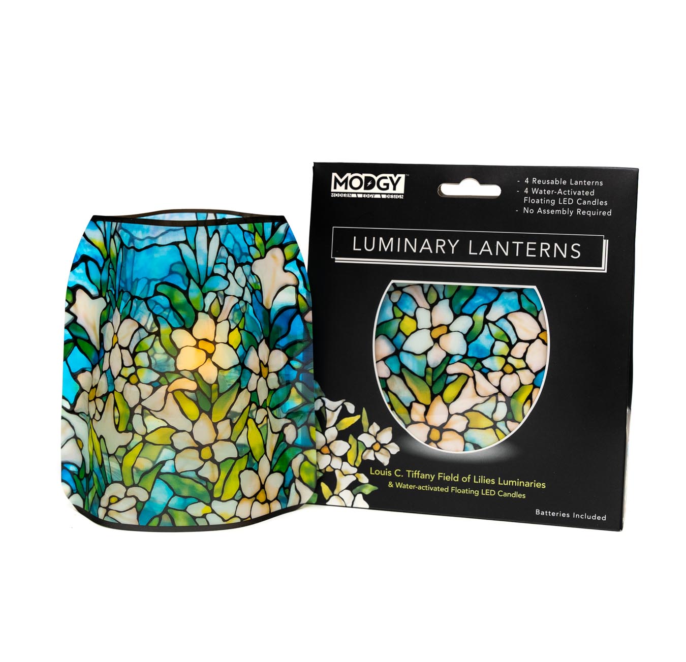 Louis C. Tiffany Field Of Lilies Luminaries - 4 Per Pack