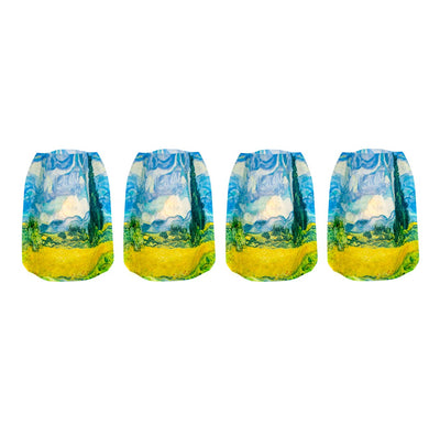 Van Gogh Wheat Field With Cypresses Luminaries - 4 Per Pack