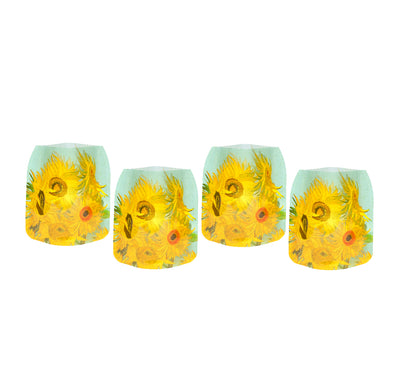 Van Gogh Sunflowers Luminaries - 4 Per Pack