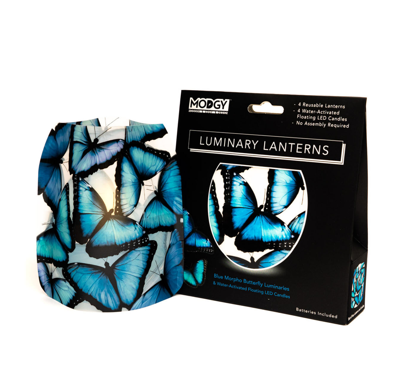 Blue Morpho Butterfly - 4 Per Pack