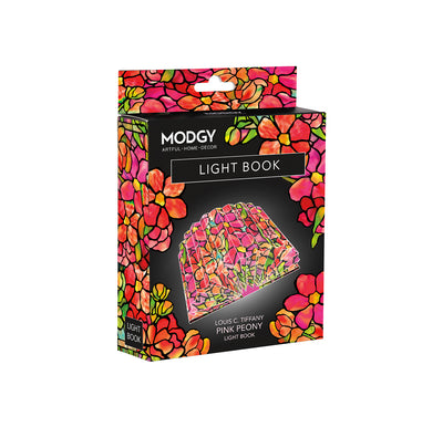 Louis C. Tiffany Pink Peony Light Book