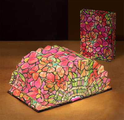 Louis C. Tiffany Pink Peony Light Book
