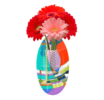 Frank Lloyd Wright March Balloons Large Suction Cup Vase