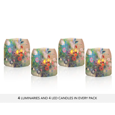 Odilon Redon Bouquet of Flowers Luminary - 4 per pack - Modgy