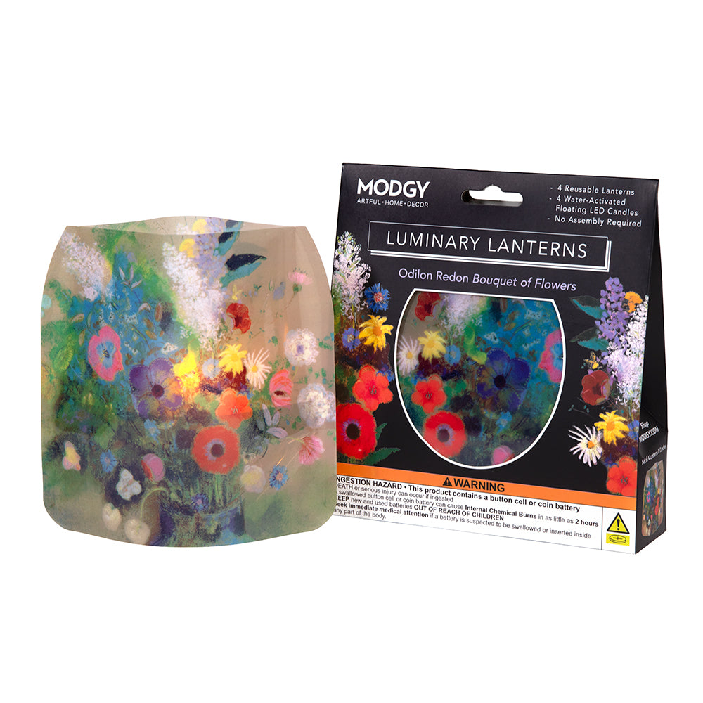 Odilon Redon Bouquet of Flowers Luminary - 4 per pack - Modgy