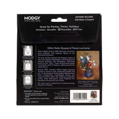Odilon Redon Bouquet of Flowers Luminary - 4 per pack - Modgy