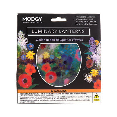 Odilon Redon Bouquet of Flowers Luminary - 4 per pack - Modgy