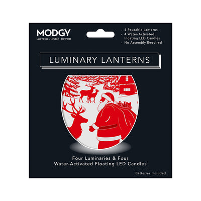 Simply Santa Luminary - 4 per pack
