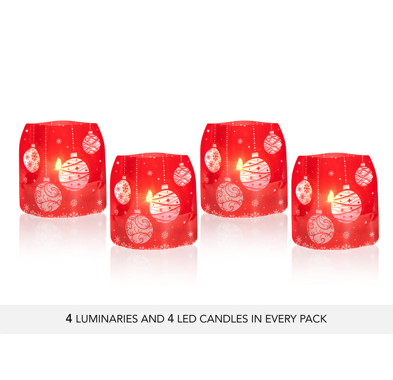 Baubles Luminaries - 4 per pack