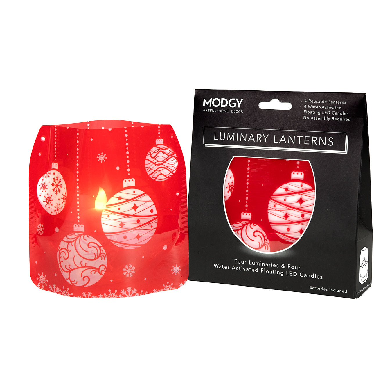 Baubles Luminaries - 4 per pack