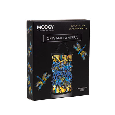 Modgy Louis C. Tiffany Dragonfly Origami Lantern