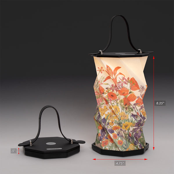 Modgy Mary Vaux Walcott Botanical Watercolor Origami Lantern