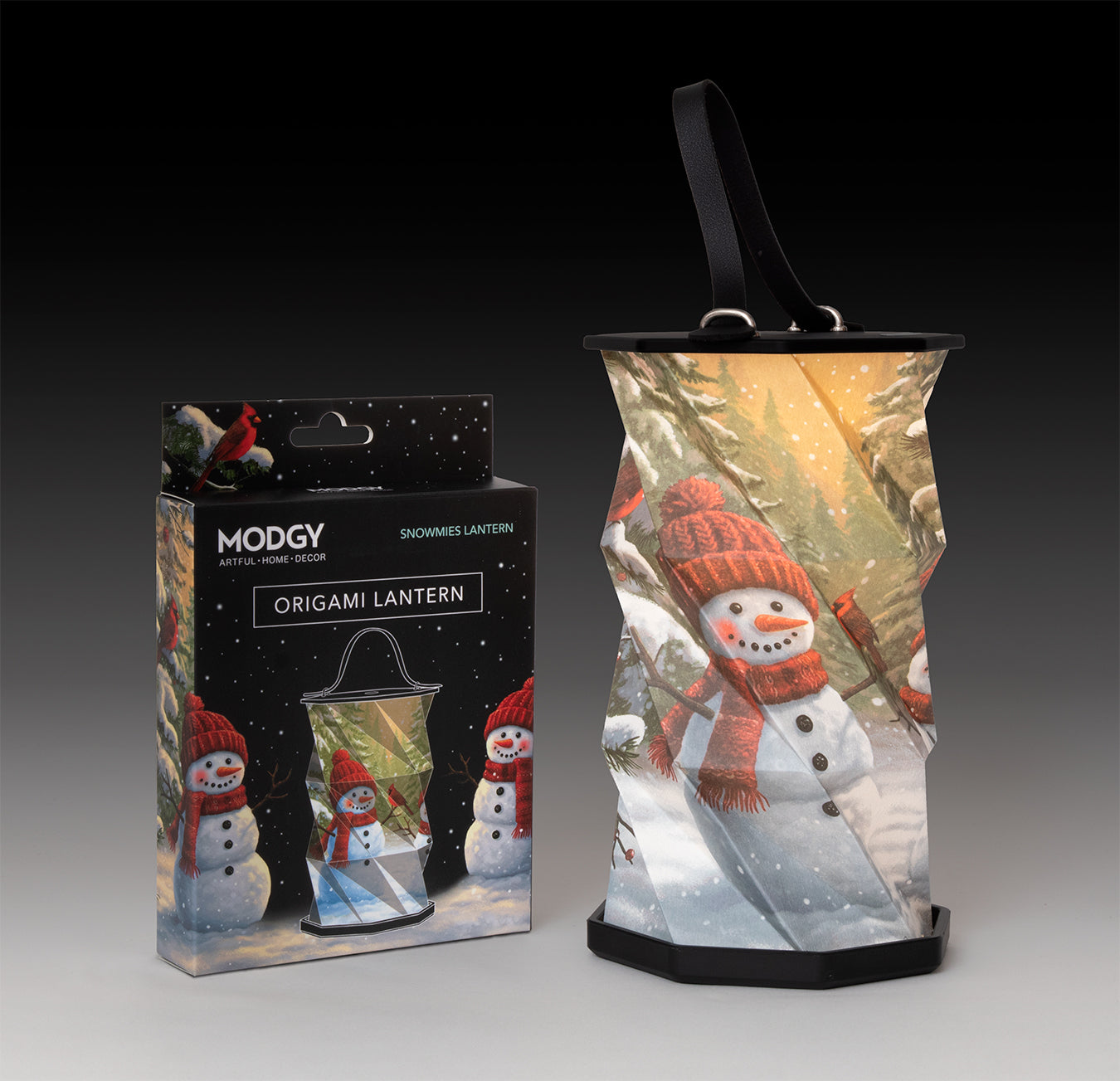 Modgy Snowmies Origami Lantern