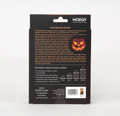 Modgy JackO Origami Lantern
