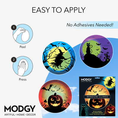 Modgy Window Cling Halloween Set of 3