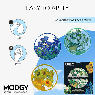 Modgy Window Cling Vincent van Gogh Set of 3