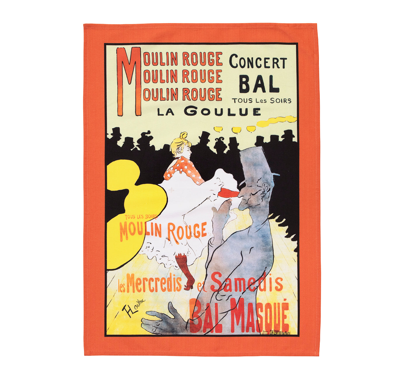 Henri de Toulouse – Lautrec Moulin Rouge Tea Towel