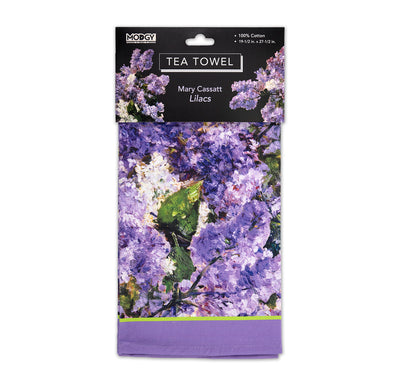 Mary Cassatt Lilacs Tea Towel