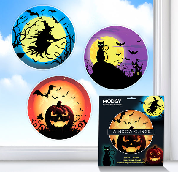 Modgy Window Cling Halloween Set of 3