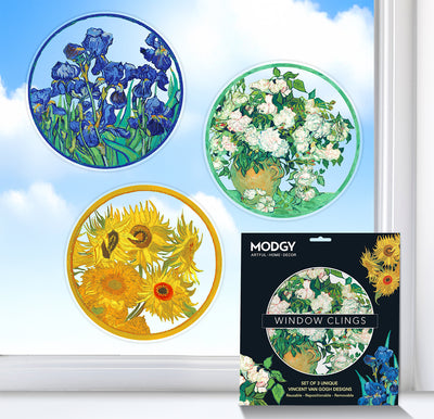 Modgy Window Cling Vincent van Gogh Set of 3