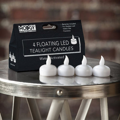 Water-Activated LED Floating Candles, Pack of Four - Modgy