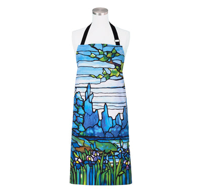 Louis C. Tiffany Iris Landscape Apron