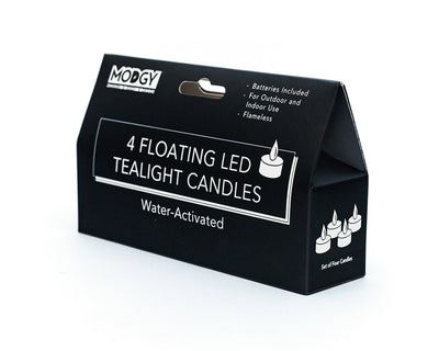 Water-Activated LED Floating Candles, Pack of Four - Modgy