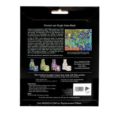 Van Gogh Irises Fashion Mask