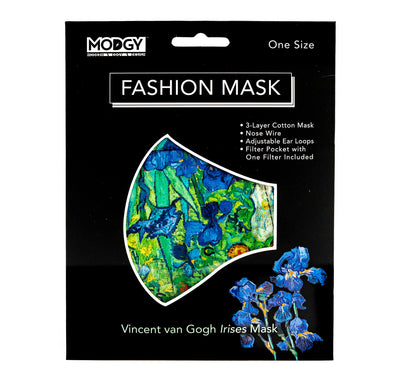 Van Gogh Irises Fashion Mask