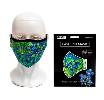 Van Gogh Irises Fashion Mask