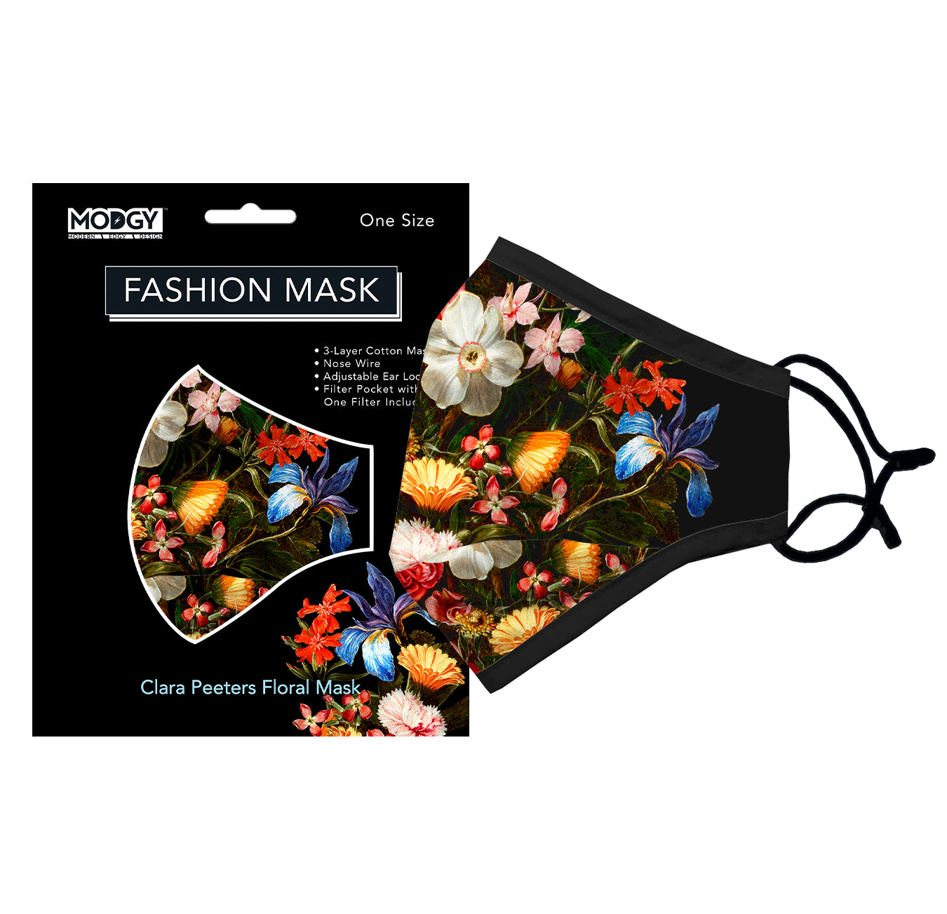 Clara Peeters Floral Fashion Mask