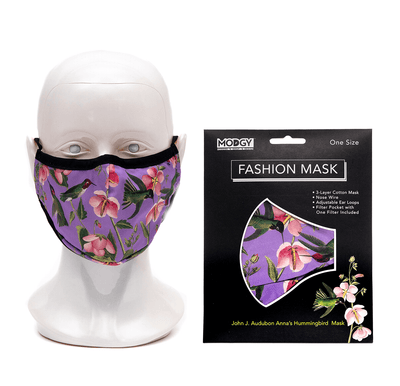 John J. Audubon Anna’s Hummingbirds Fashion Mask