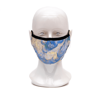 Van Gogh Wheat Field with Cypresses Sky Fashion Mask