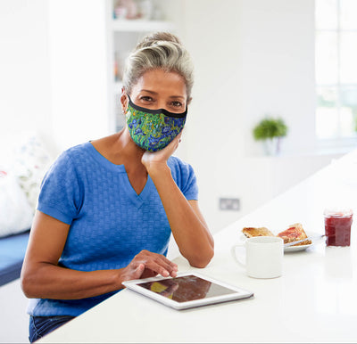 Van Gogh Irises Fashion Mask