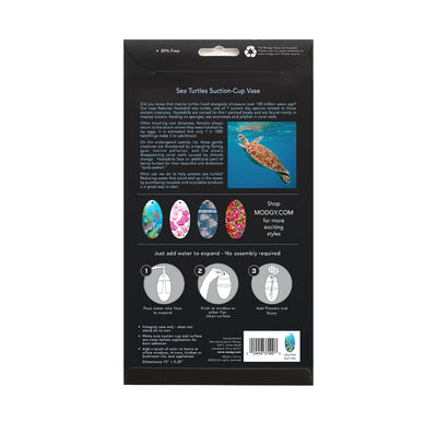 Sea Turtles Large Suction Cup Vase