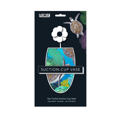 Sea Turtles Large Suction-Cup Vase