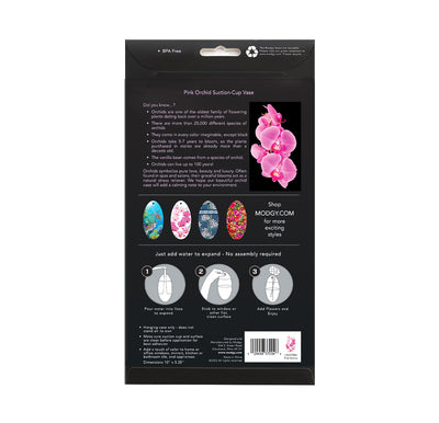 Pink Orchid Large Suction Cup Vase