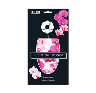 Pink Orchid Large Suction Cup Vase