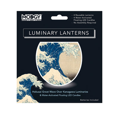 Hokusai The Great Wave Luminaries- 4 Per Pack