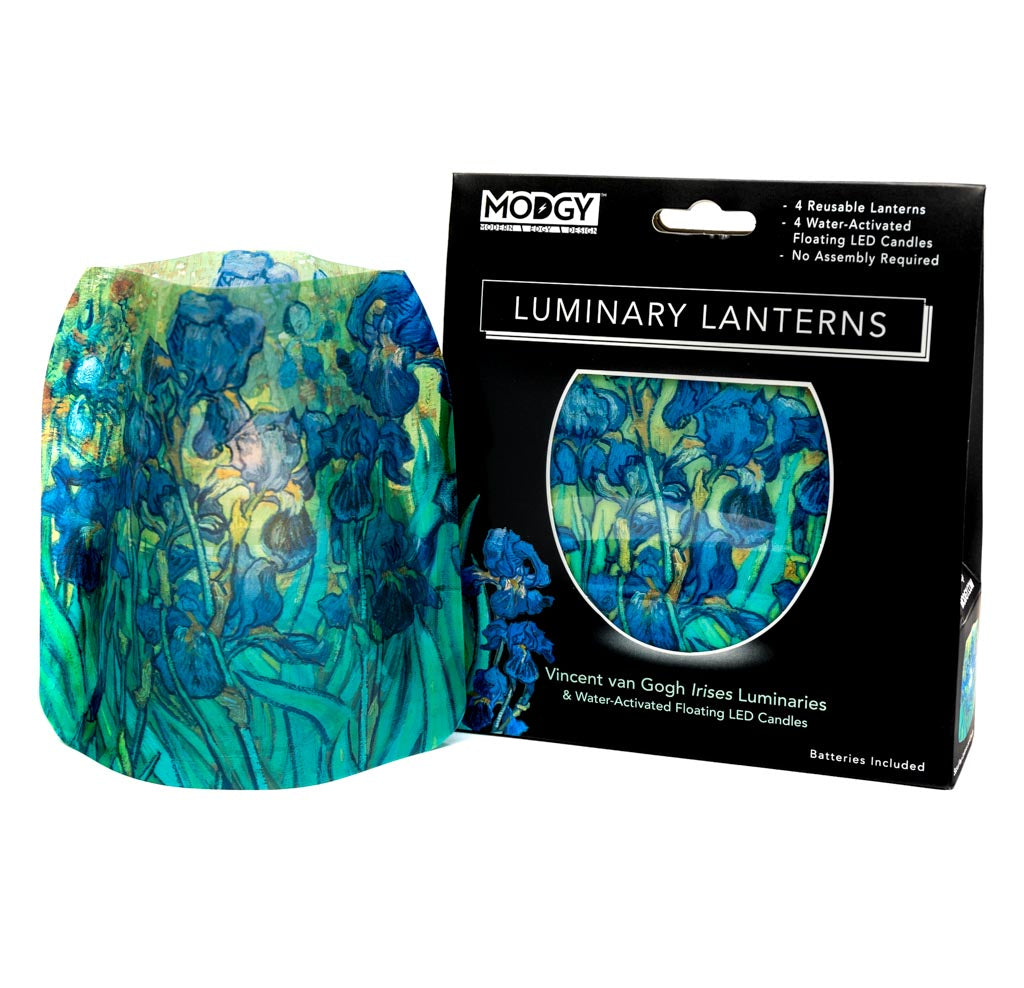 Vincent Van Gogh Irises Luminary - 4 Per Pack