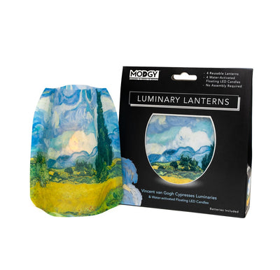 Van Gogh Wheat Field With Cypresses Luminaries - 4 Per Pack