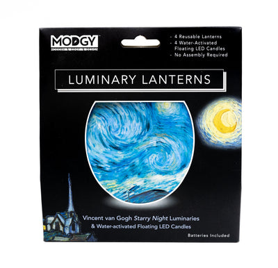 Vincent Van Gogh Starry Night Luminaries - 4 Per Pack