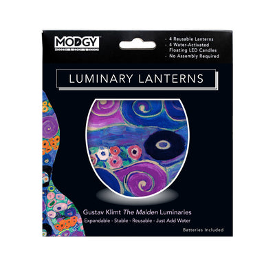 Gustav Klimt Maiden Luminaries- 4 Per Pack