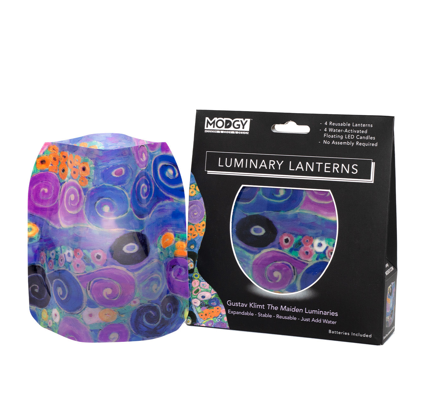 Gustav Klimt Maiden Luminaries- 4 Per Pack