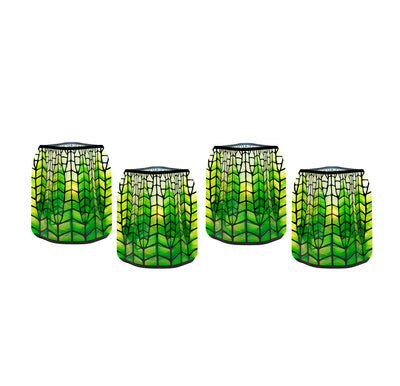 Louis C. Tiffany Lotus Pagoda Luminaries - 4 Per Pack