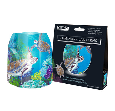 Sea Turtles Luminaries - 4 Per Pack