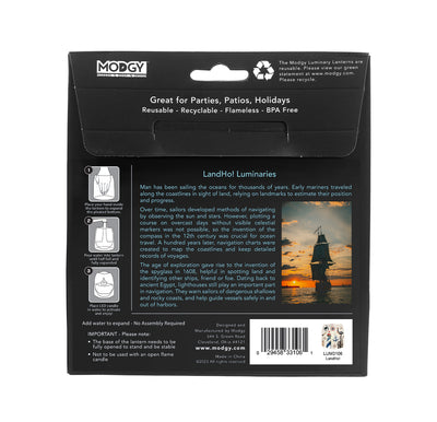 Land Ho! Luminaries- 4 Per Pack