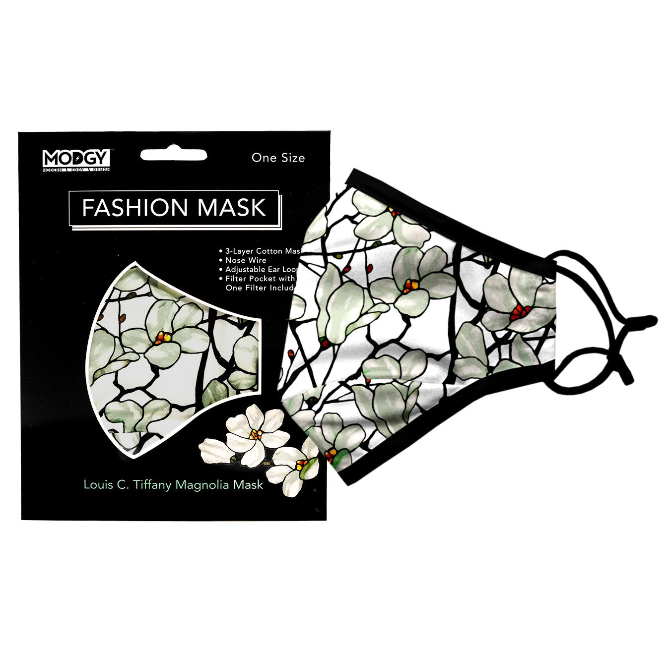 Louis C. Tiffany Magnolia Window Fashion Mask