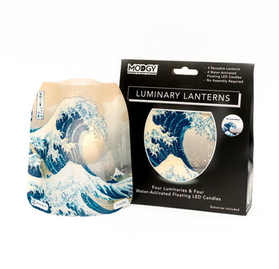 Hokusai The Great Wave Luminaries- 4 Per Pack